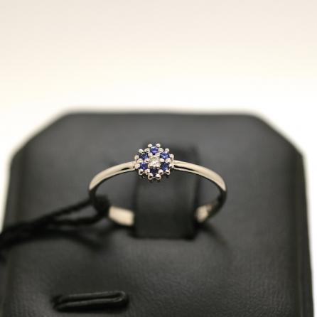 Anello Fiorellino con Zaffiri