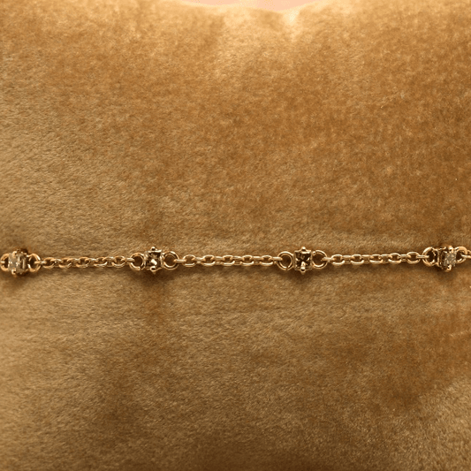 Bracciale oro Rosa e diamanti - Pasquale Parisi