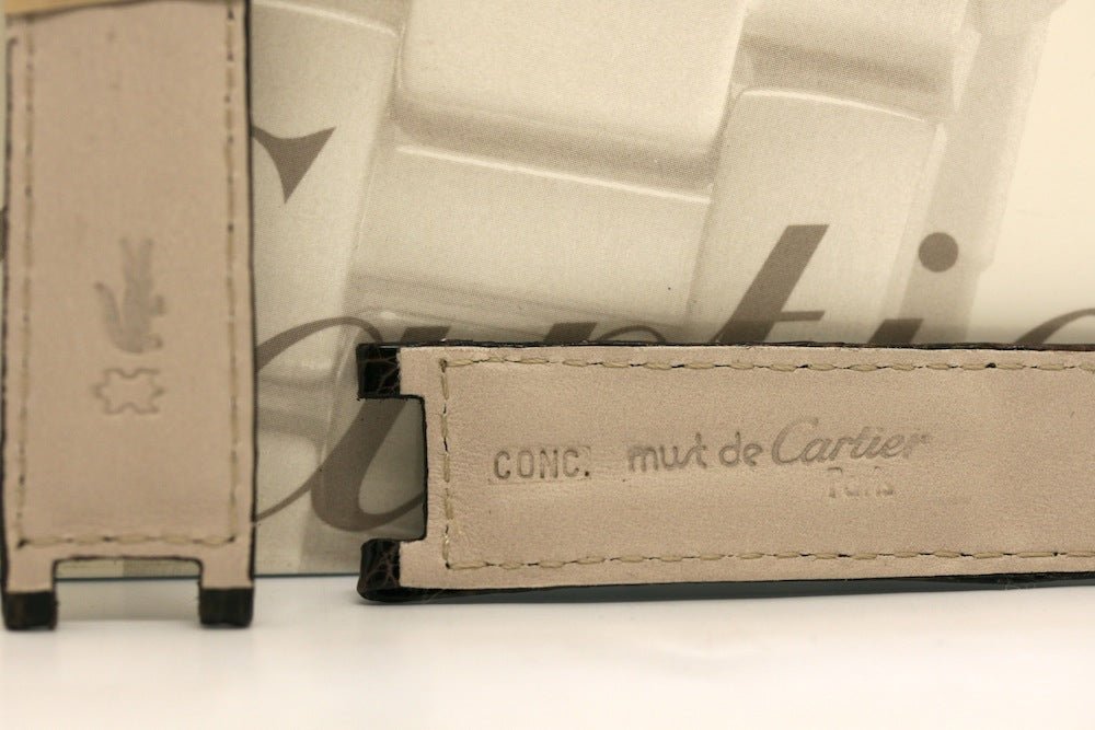 Cinturino per Cartier pelle di coccodrillo nero - Pasquale Parisi