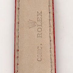 Cinturno per Rolex pelle di lucertola Rossa - Pasquale Parisi