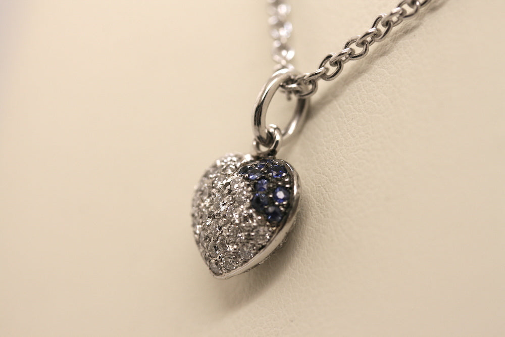 Collana Girocollo Cuore Pavè