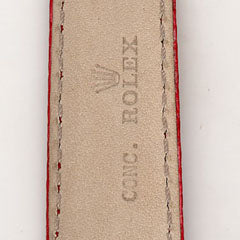 Cinturno per Rolex pelle di lucertola Rossa