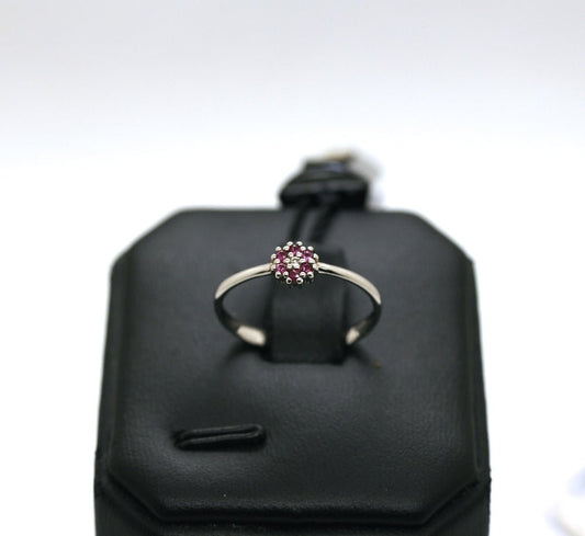 Anello Fiore con Rubini - Pasquale Parisi