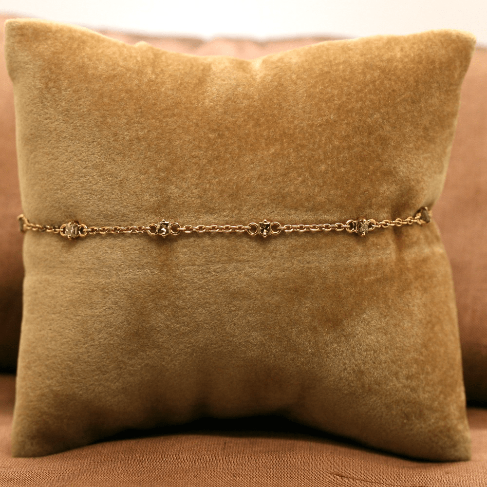 Bracciale oro Rosa e diamanti - Pasquale Parisi