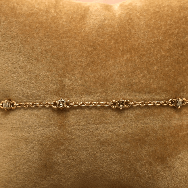 Bracciale oro Rosa e diamanti - Pasquale Parisi