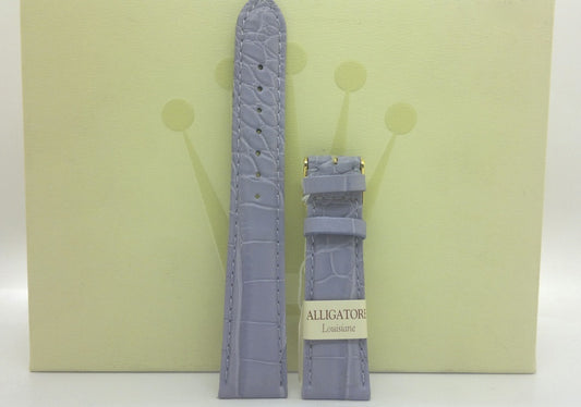 Cinturino Rolex - Pelle di alligatore - Glicine