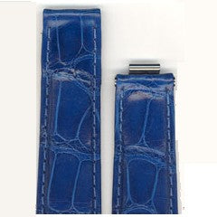 Cinturino Rolex - Pelle di coccodrillo - Blu