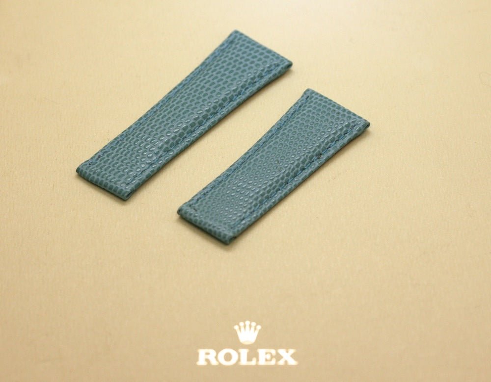 Cinturino Rolex Daytona - Pelle di lucertola - Azzurro - Pasquale Parisi