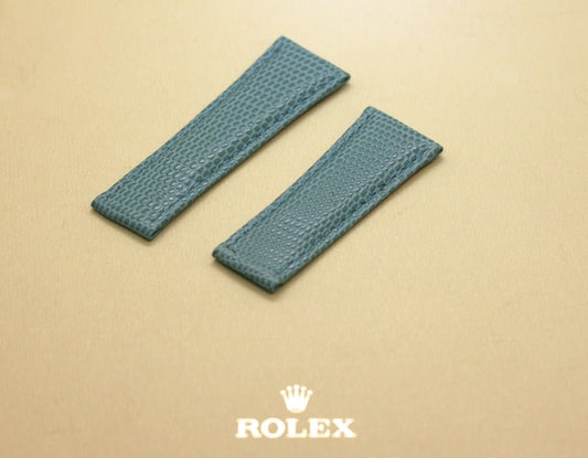 Cinturino Rolex Daytona - Pelle di lucertola - Azzurro - Pasquale Parisi