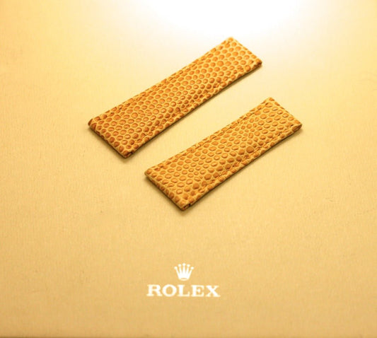 Cinturino Rolex Daytona - Pelle di lucertola - Giallo - Pasquale Parisi