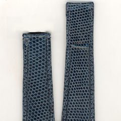 Cinturino Rolex - Pelle di lucertola - Blu - Pasquale Parisi