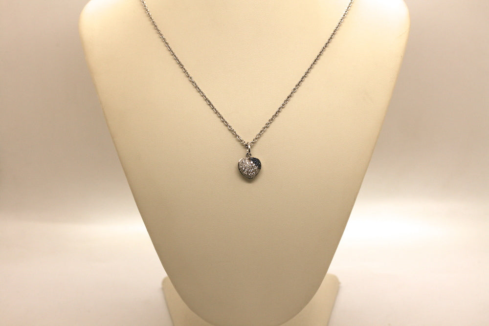 Collana Girocollo Cuore Pavè