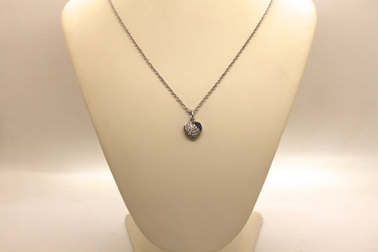 Collana Girocollo Cuore Pavè