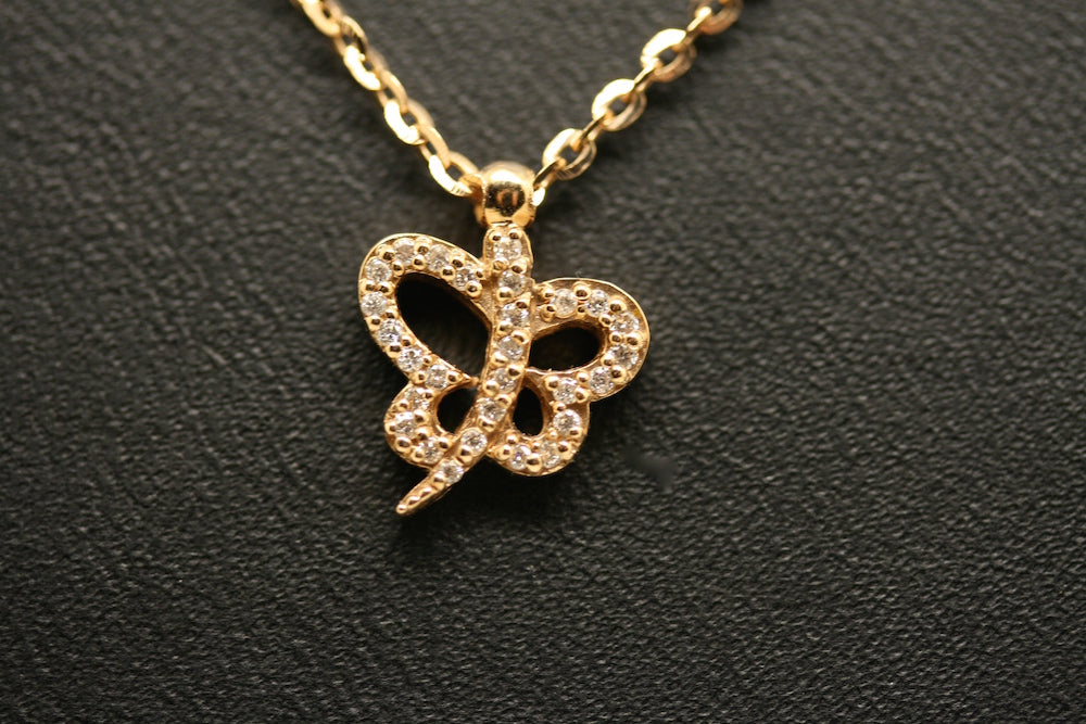 Collana Farfalla oro rosa