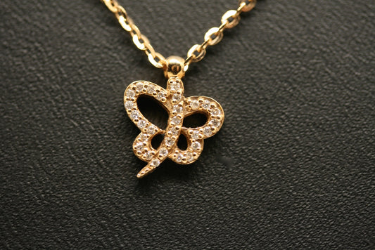 Collana Farfalla oro rosa
