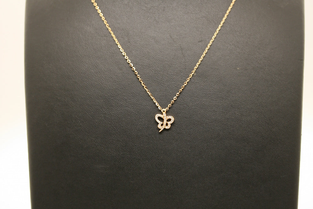 Collana Farfalla oro rosa