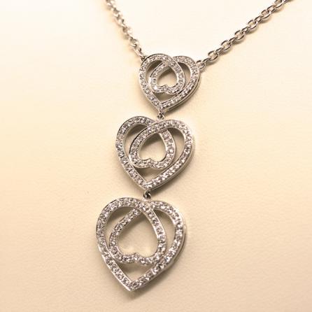Collana Girocollo Tre Cuore