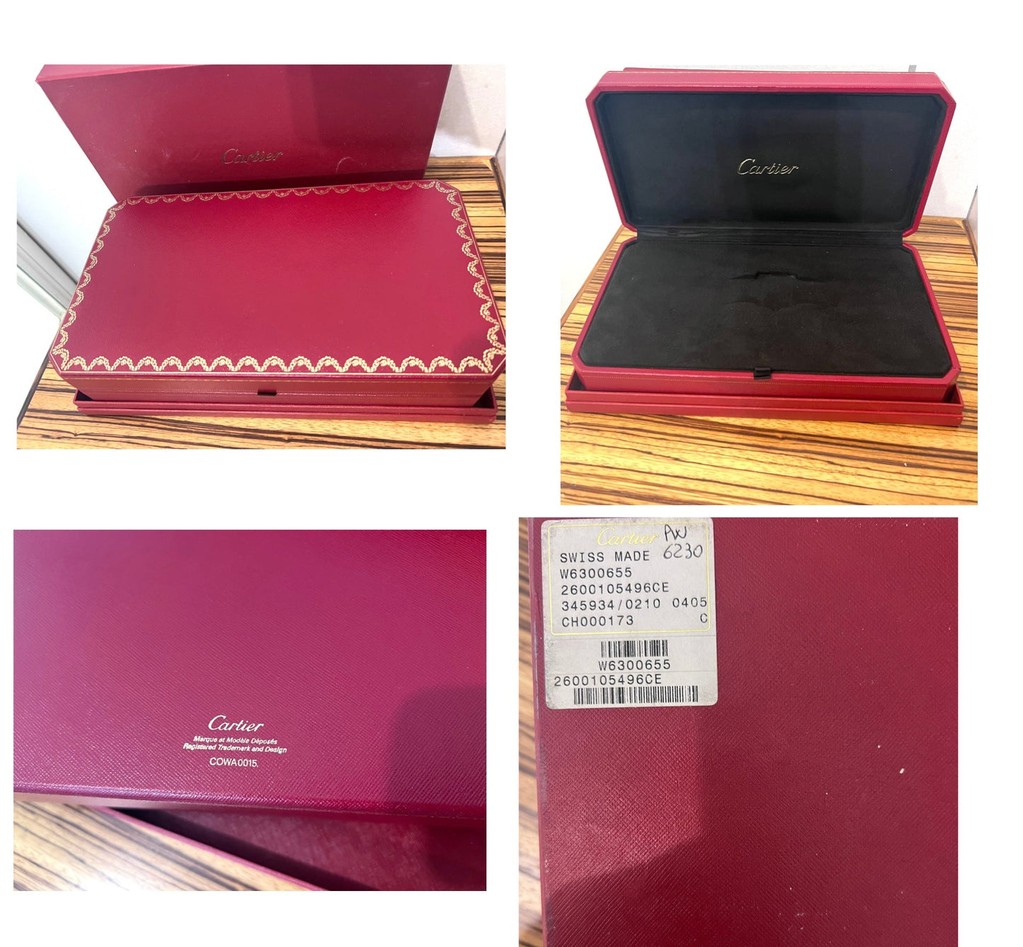 Scatola per Orologio Cartier COWA 0015